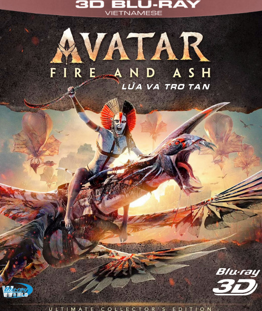 Z330.Avatar III  Fire and Ash 2026  3D  AVATAR III 3D - LỬA VÀ TRO TÀN  3D50G   (DTS-HD MA 7.1 ) 2DISC